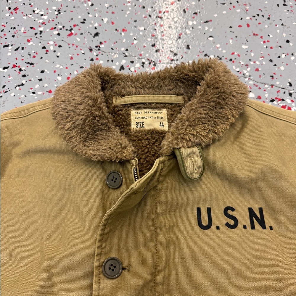 Vintage Jacket USN N-1 Deck Jacket Alpaca Navy WWIl Military Style
